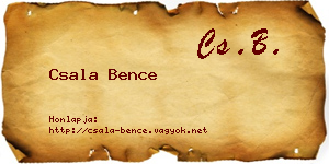 Csala Bence névjegykártya